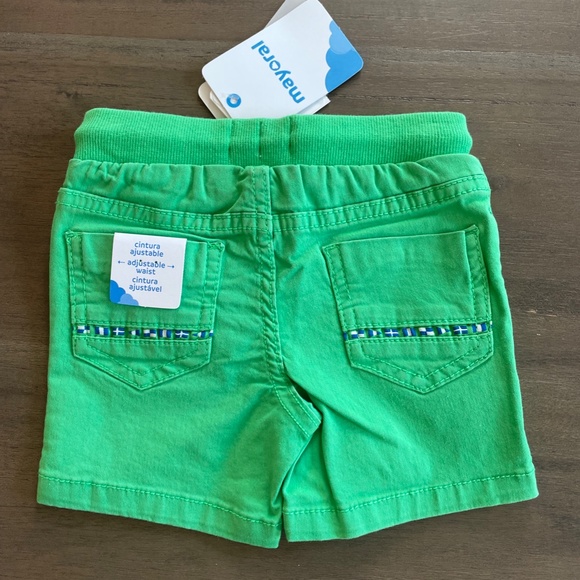 New Baby Mayoral Green Drawstring Pull On Short - Picture 2 of 2